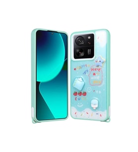 Xiaomi Mi 13T Pro Uyumlu Kılıf Parlayan Simli Kabartma Figürlü Zore Cevze Kapak