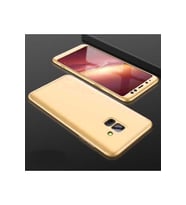 Samsung Galaxy A6 2018 Uyumlu Kılıf Zore Ays Kapak (Gold)