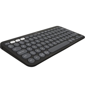 Logitech K380s Pebble Keys 2 Çoklu Cihaz Özellikli Bluetooth Türkçe Q Klavye - Siyah