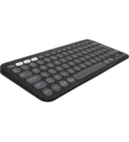 Logitech K380s Pebble Keys 2 Çoklu Cihaz Özellikli Bluetooth Türkçe Q Klavye - Siyah