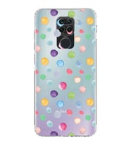 PrintiFy Xiaomi Redmi Note 9 ile Uyumlu Water Color 6  Kamera Korumalı Şeffaf  Kılıf