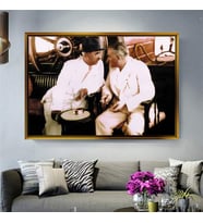 Altın Çerçeveli dekoratif tablo a449 (Gold)