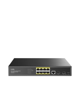 Cudy Gs2008Ps2 8 Port 10/100/1000 Yönetilebilir (L2) 2 Sfp (1Gb) Rack Mount (8 Port Poe+) 120W Switch