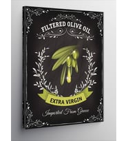 Kanvas Tablo Sızma Zeytin Yağı Afişi