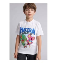 Defacto Super 1 Takım Beyaz Erkek Çocuk T-Shirt H7931A8/WT34