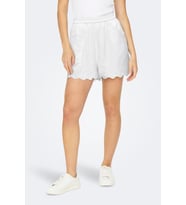 ONLLOU LIFE EMB LOOSE SHORTS WVN (Beyaz)