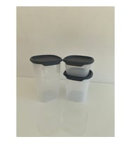 Tupperware Tek Dokunuş Kare 3lü Kuru Gıda Saklama Kabı 1.25ML,810ML,370ML