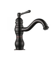 FKN Royal Kısa Siyah Lavabo Bataryası