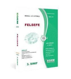 Egem Eğitim Yayınları 3.sınıf 5.yarıyıl Felsefe K.a Güz Dönemi - Yayınevi (Çok Renkli)