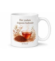 Rooibos Çayı Temalı Baskılı Kupa Bardak Çay Severlere Özel Hediye