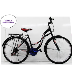 Alanya model Dorello bisiklet 2610 model 26 jant bisiklet Şehir Alanya model siyah bisiklet