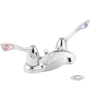 Moen 8820 Commercial M-Bition 4-Inç Centerset Toilette Musluk Gider 1,5 Gpm, Krom (Çok Renkli)