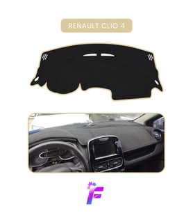 RENAULT CLİO 4 Uyumlu Torpido Örtüsü Araca Özel Üretim Kolay Montaj Torpido Kılıf KorumaA25