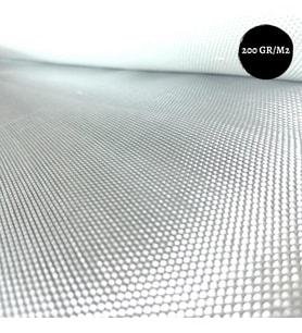 ELYAF DOKUMA ÖRGÜ CAM ELYAF  200 GRAM / M2 FİBER KOMPOZİT LAMİNASYON TEKNE   ( 25 METRE FİYATIDIR ) (Beyaz)