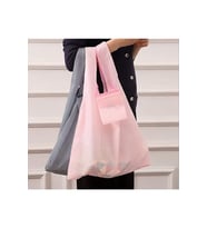 Katlanabilir Pembe Market ve Kamp Çantası 34x48 cm, Pratik ve Hafif