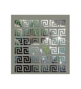 Numa Concept Dekoratif Labırent Bordür 30'lu Gümüş Pleksi Dekor Ayna 8x7 cm