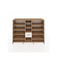 Kronos Dolap 11 Raflı 3 Çekmeceli  220x59x163 Çam-Çam/Aytaşı