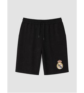 LC WAIKIKI Siyah Real Madrid Baskılı Erkek Şort