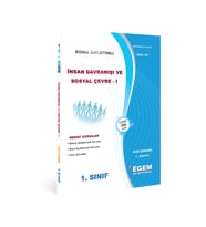 Egem Eğitim Yayınları AÖF 1. Sınıf İnsan Davranışı ve Sosyal Çevre Güz Dönemi Konu Anlatımlı Soru Bankası (Çok Renkli)
