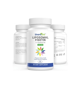 Sharoaid Liposomal Fisetin With Quercetin Supplements 1200 Mg 60 Softgels.Abd Menşei (Renksiz)