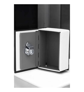 Mey İthalat® Gizli Kasa Kitap Görünümlü Anahtarlı Çelik Mini Kasa