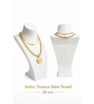 Şık Tasarımlı Plastik Takı Standı, 20 cm, Beyaz, Düzenleme ve Sergileme