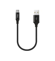 Ttec AlumiCable Extra Strong UsbA to Type-C Hızlı Data ve Fast Şarj Kablosu 30cm Siyah 2DK26S