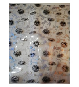 Şeffaf Masa Örtüsü 1,7 Mm 80 Cm X 160 Cm Kalın Desenli Pvc Kayma-Şeffaf-80 X 160