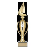 ODAK KUPA - Figürlü Kupalar - Yelken Figürlü Kupalar FG-026 B - 44 cm