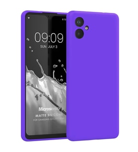 Microsonic Matte Silicone Samsung Galaxy A04e Kılıf Mor (Mor)