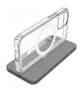 iPhone 12 Pro (6,1) Uyumlu MagSafe Mıknatıslı Seri Silikon Kılıf (Şeffaf)