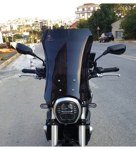 MOTOCAM Voge ACX 525 Ön Cam 2023-2026 Model 58cm Siyah Renkli 4mm