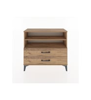 Arges Şifonyer 2 Raflı 2 Çekmeceli 88x30x80 Çam-Çam