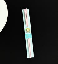Kedi Figürlü Metal Chopstick (Pembe)