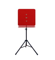 Raf Düzenekli Tripod Ayaklı Kare Dart Arkalık. (Kırmızı)