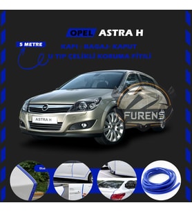 Opel Astra H Oto Araç Kapı Koruma Fitili 5metre Parlak Mavi Renk