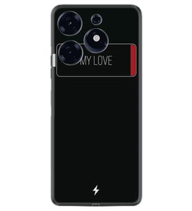 Tecno Spark 10 Pro Kılıf Resimli Desenli Baskılı Silikon My Love 1402