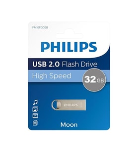 Philips FM32FD160B/00 32GB Moon Klasik Gümüş USB 2.0 Metal Flash Bellek (4767)