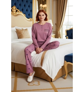 Kadın Yıldız Desenli Konforlu Pijama Seti Fonksiyonel Dayanıklı Kaliteli Estetik Premium Şık