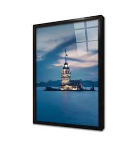 İstanbul Kız Kulesi Çerçeveli Cam Tablo