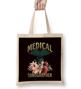 Medical Sonographer Sonography Ultrasound Echography Doctor Bez Çanta Uzun Saplı
