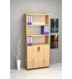 Dosya Dolabı Yarım Kapak 80x35x185 Cm (meşe)