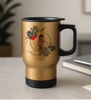 BK Gift Kişiye Özel İsimli Fotoğraflı Kulplu Çelik Bardak Termos Mug 450ml-2, Sevgiliye Hediye, Arkadaşa Hediye, Eşe Hediye