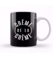 French Slogan Creme De La Creme Kupa Bardak Porselen