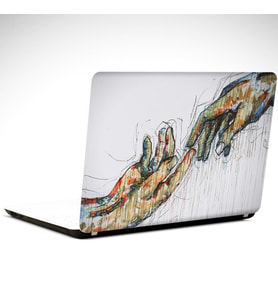 Eller Çizim Laptop Sticker 15.6 inch (38X27CM)