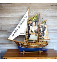 Kişiye Özel Tasarım Orta Boy Ahşap Gemi Maketi - 40 cm (Model 1)