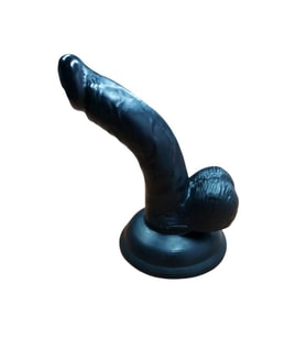 LilituShop 13 cm Realistik Siyahi Dildo Penis