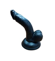 LilituShop 13 cm Realistik Siyahi Dildo Penis