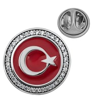 Gümüş Ay Yıldız Rozet