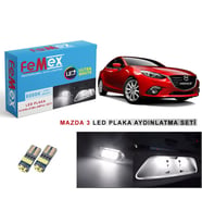 Mazda 3 LED Plaka Aydınlatma Ampul Seti FEMEX Parlak Beyaz